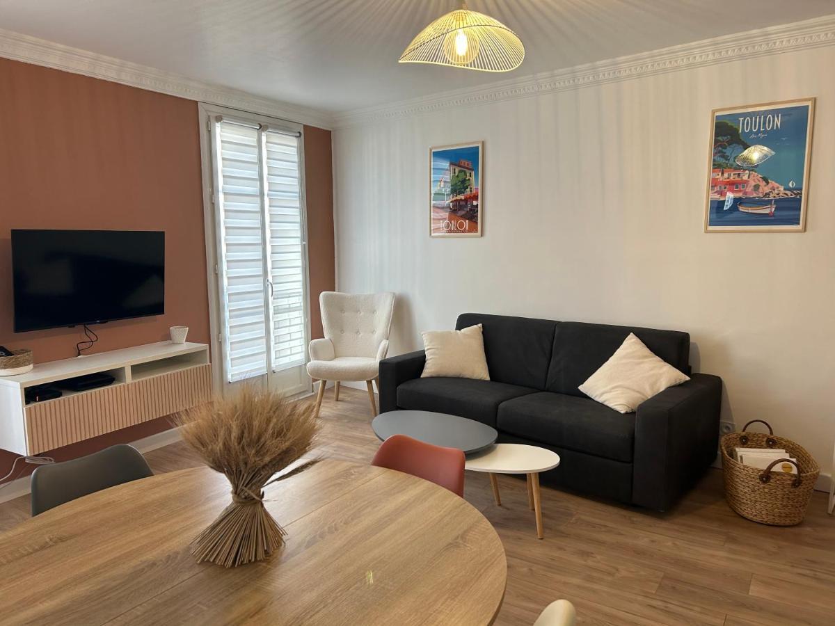 Appartamento Duplex Climatise Proche Port Tolone Esterno foto